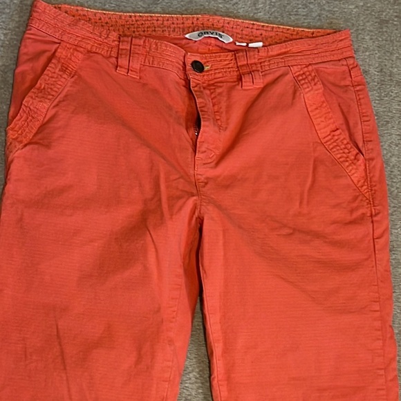 Orvis Orange Athletic hiking pants size 8 - Picture 2 of 9